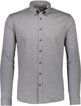 XXL Mouliné stretch shirt L/S male - XXL - FashionsVida