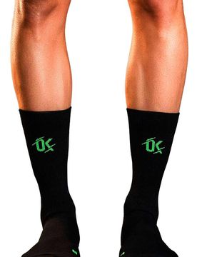 Running alto calcetines running Negro (34-35)
