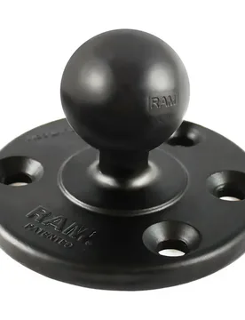 Ball Large Round Plate Black One Size unisex - RAM Mounts - FashionsVida
