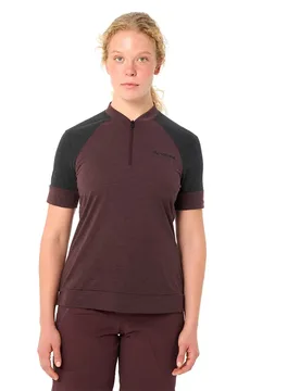 Maglia A Maniche Corte Altissimo Q-zip Dark Oak - Vaude Bike - FashionsVida