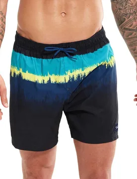 Placement Leisure 16´´ Swimming Shorts Refurbished True Navy / Ammonite Blue / Aquarium / Spritz 2XL Men - Speedo - FashionsVida