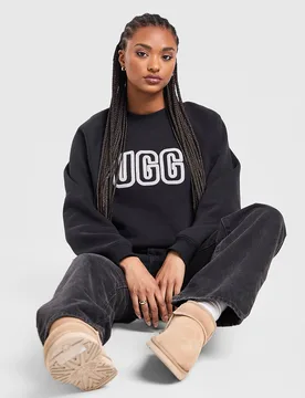 Cosy Logo Crew Sweatshirt - Damen, Schwarz - female - Size: XS - Ugg - FashionsVida