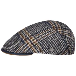Milano Tweed Flat Cap by - navy - Size: M (56-57 cm)