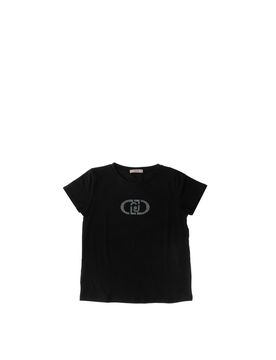 T-shirt girocollo JUNIOR NERO XXS