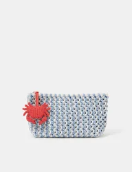 Pure Cotton Macrame Clutch Bag Multi female