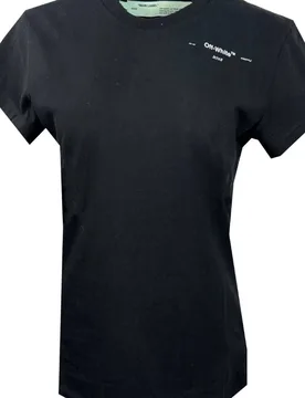 Women's Woman Logo Black T-Shirt Size: Small - Black - Size: S - OFF-WHITE - FashionsVida
