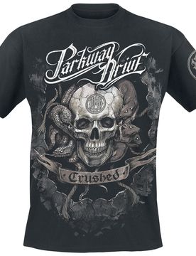 T-Shirt - Crushed Skull - S bis 4XL - für Männer - Größe XL - schwarz - EMP exklusives Merchandise! - Männer - male
