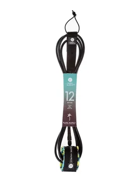 Leash De Surf Big Surf 12´ 9mm Black 3.7 x 9 mm unisex - Radz Hawaii - FashionsVida