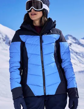 Women's 'Resort' Multiple Pockets Recco Padded Ski Jacket in Navy Size: 16 - Navy - Size: 16 - Mountain Warehouse - FashionsVida