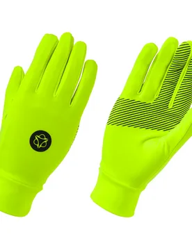 Guanti invernali ciclismo stretch neoprene elastico giallo fluo - AGU - FashionsVida