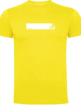 Maglietta A Maniche Corte Bike Frame Yellow