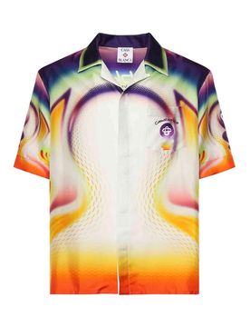 Casablanca Camicia in seta stampata