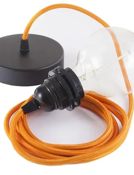 Cables Lampe Suspendue Pendel Pour Abat-jour Rm15 50 Cm Orange / Black One Size - Creative - FashionsVida