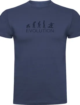 T-shirt à Manches Courtes Evolution Snowboard Denim Blue 2XL - Kruskis - FashionsVida
