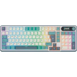 Teclado para Mac y Windows RKS98 ISO-ES RGB Hot-Swappable Switch Chartreuse Wireless Light Cloud