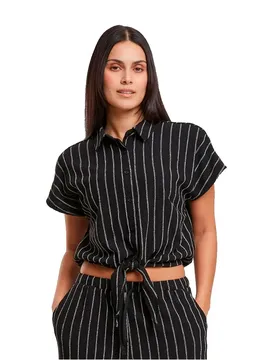 Blouse à Manches Courtes Tb7474 Black / Off White XS