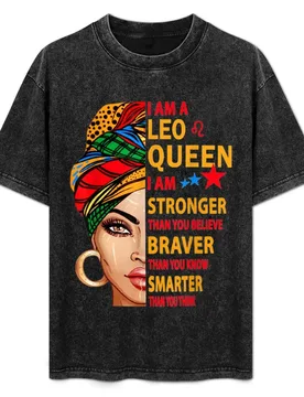 Leo queen graphic art July August Birthday Gifts Leo Zodiac T-Shirt Summer Casual Loose T-Shirt - Aliexpress - FashionsVida
