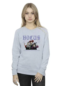 Hocus Pocus Hallows Eve Sweatshirt - Grey - Size: L - Disney - FashionsVida