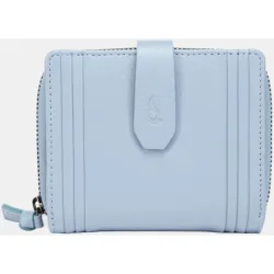Cartera pequeña de piel con plisado