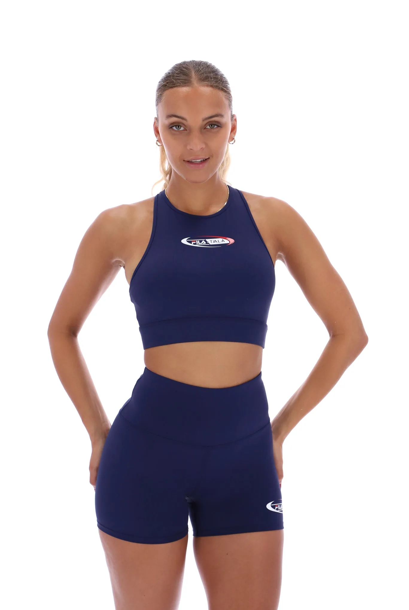 Navy x TALA SKINLUXE Sports Bralette - XS - FILA - FashionsVida