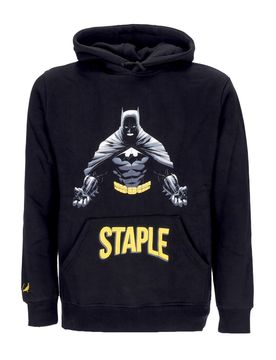 Felpa Cappuccio Uomo Graphic Hoodie X Batman Black
