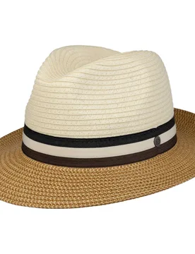 Style-Mix Fedora Straw Hat by - nature - Herren - Size: M (56-57 cm) - Bugatti - FashionsVida