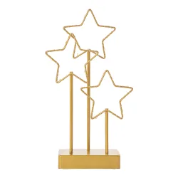 LED-Dekofigur „Sternen-Trio“ gold
