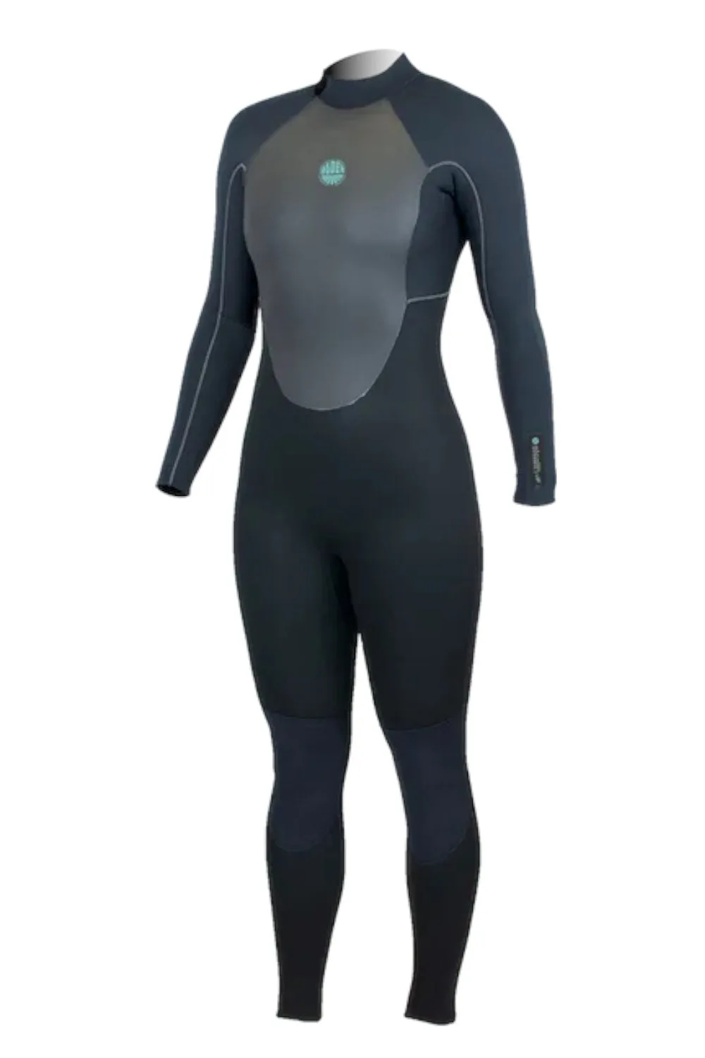 Stealth Women's 5/4mm Back Zip Wetsuit - - Size: 12 - Alder - FashionsVida