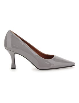 Décolleté Grigie Con Tacco 7 cm Made In Italy 8301 40