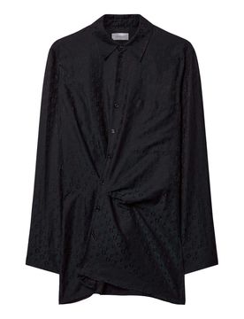 Abito chemisier in jacquard ritorto