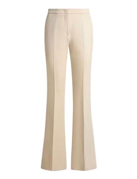 Pantaloni svasati con zip a vita alta
