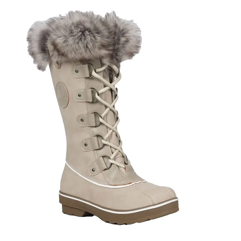 Bottes De Neige Beverly Light Beige EU 36 - Kimberfeel - FashionsVida