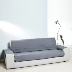 Sofaüberwurf 3-Sitzer grau, 279 x 179 cm