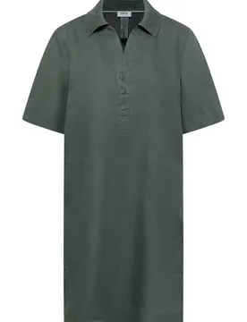 Linen Solid Dress female