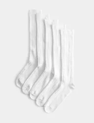 Pack of Knee High Pelerine Socks White Female