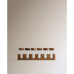 Set de 6 especieros Acacia