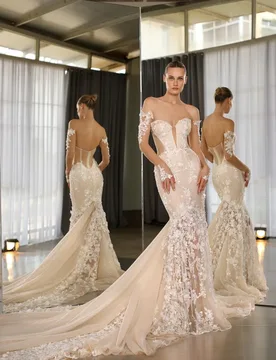 Vestido De Novia Sirena Mangas Desmontables Lace Wedding Dress Vestidos Alta Costura 2024 Calidad Bespoke Dresses Luxury Bodas - Aliexpress - FashionsVida