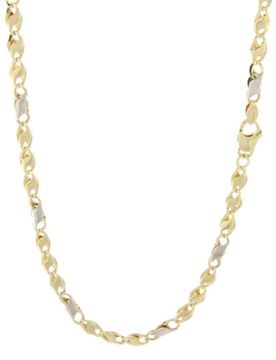 Collana Uomo Oro Giallo Bianco GL100480