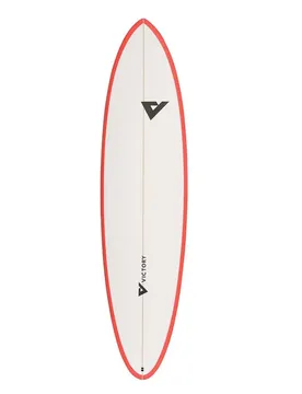Planche De Surf Midlength Epoxy 6´8 Matt Red 203 cm unisex