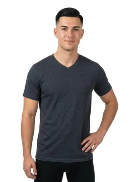 T-shirt à Manches Courtes Et Col En V Juan Sr Navy 2XL
