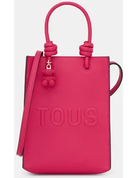 Bolso de mano mini en negro con imán - Tous - FashionsVida