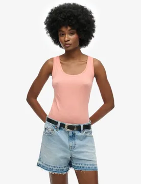 Superdry Damen Studio Lightweight Racer-tanktop Cream - Größe: 40 - 24.99 - FashionsVida