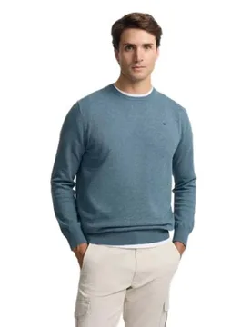 Pull 1010102312 Blue Petroleum S Homme - Silbon - FashionsVida