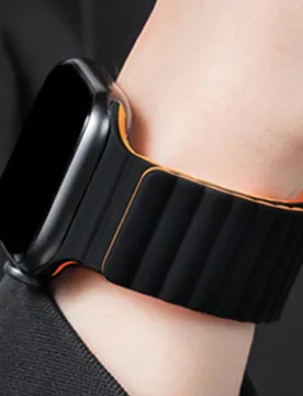 Pieza Correa de reloj magnética de silicona unisex, compatible con Apple Watch de 42mm, 38mm, 40mm, 41mm, 44mm, 45mm, 46mm, 49mm, correa de repuesto - Shein - FashionsVida