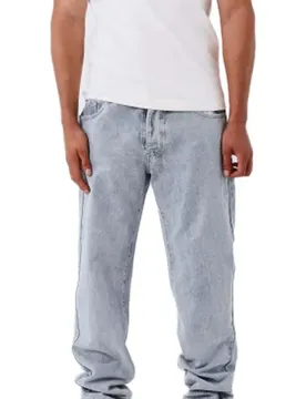 X Paris Jean 2594411 Straight Fit Light Blue M Homme