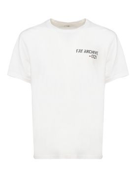 Fay T-shirt girocollo con logo