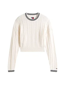 Tommy Jeans Maglie Bianco - TOMMY JEANS - FashionsVida