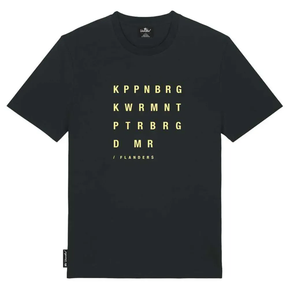 Maglietta A Maniche Corte Eco Flanders Black - The Vandal - FashionsVida