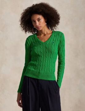 Para mujer. 211971870007 Jersey de algodón en punto de ochos (XXS), Casual, Manga larga
