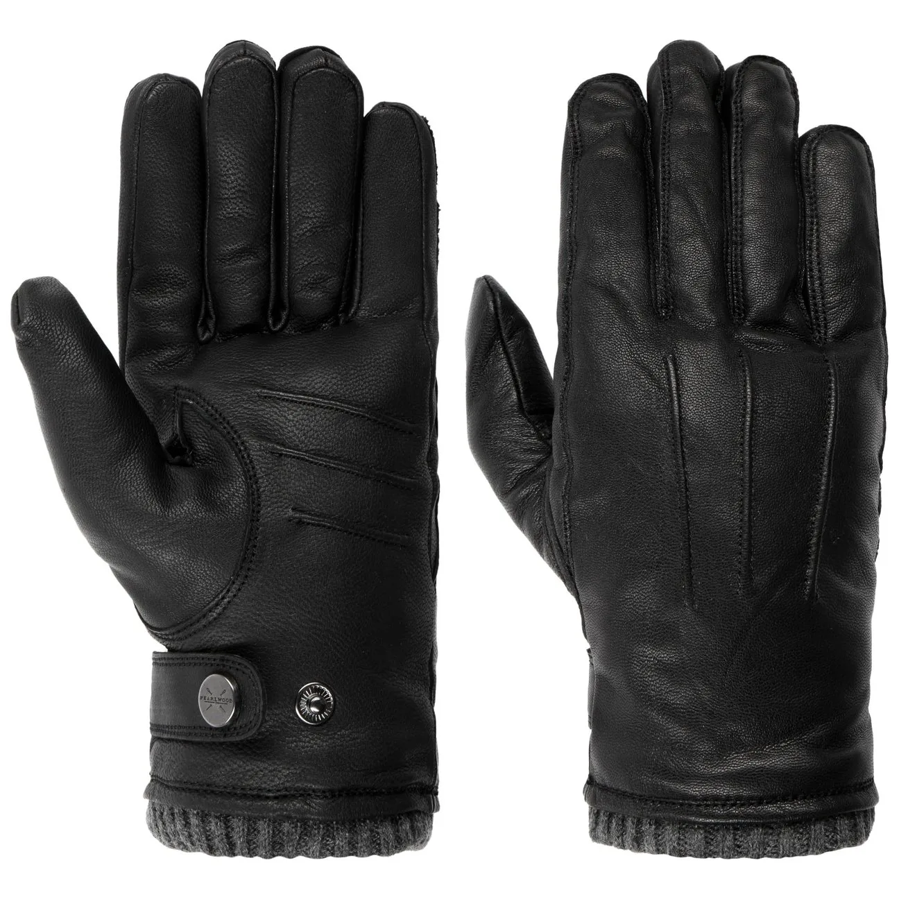 Newton Primaloft Leather Gloves by - black - Size: 8 1/2 HS - Pearlwood - FashionsVida